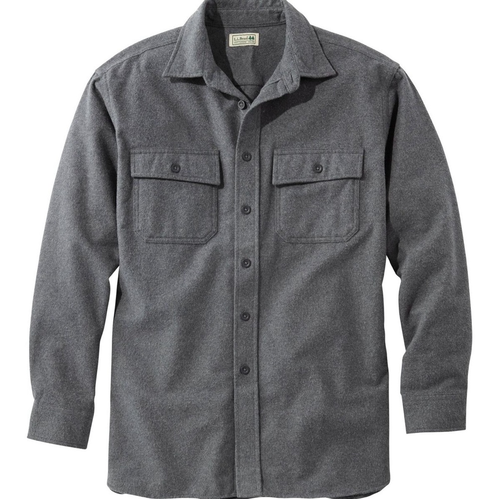 Gray Button-Up Shirt